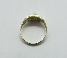Load image into Gallery viewer, 10K Yellow Gold Initial Alphabet Letter Ring for Baby Kids Children Size 1 to 3