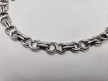 Load image into Gallery viewer, 925 Sterling Silver Figure 8 Link Bracelet Toggle Clasp 13mm, 8" to 9" Long