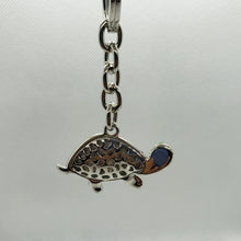 Load image into Gallery viewer, Jeweled Tortoise Turtle Key Chain Crystal Key Ring Multi Color 3 1/2 inches long