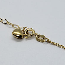 Load image into Gallery viewer, 14K Tricolor Gold Flower Charm Anklet Bracelet High Polished 10 inch Chain Women