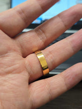 Load image into Gallery viewer, 14K Gold 5mm Men Women Flat Wedding Band Ring Yellow or White Gold Sizes 5~11