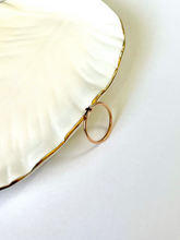 Load image into Gallery viewer, 14K Solid Gold Handmade Sideways Cross Ring Band