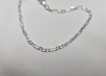 Load image into Gallery viewer, 925 Sterling Silver Figaro Chain Necklace Bracelet Men Women 3mm 7"~30"