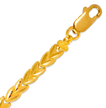 Load image into Gallery viewer, 14K Yellow Gold Faceted Diamond Cut Bracelet 7 mm 7" Chain Crafted to shimmer