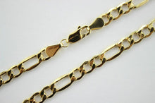 Load image into Gallery viewer, Authentic 14K Yellow Gold Hollow Figaro Chain Necklace 1.9mm-7.5mm 16"~30"