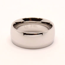 Load image into Gallery viewer, Stainless Steel Smooth Plain Domed High Polish Wedding Band Thumb Ring 8mm