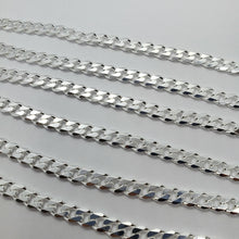 Load image into Gallery viewer, .925 Sterling Silver Cuban Curb Link Chain Necklace 1mm~11mm Men Women 16"~40"