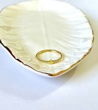 Load image into Gallery viewer, 14K Solid Gold Handmade Tiny Star Beaded Ring Band