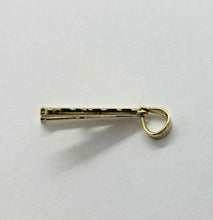 Load image into Gallery viewer, 10K Solid Yellow Gold Nugget Initial Letter Pendant Alphabet Necklace Charm