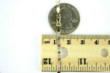 Load image into Gallery viewer, 14K Yellow White Rose Gold Tri-Color Valentino Link Chain Necklace 2.8mm 16"-24"