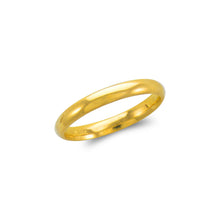 Load image into Gallery viewer, 14K Solid Gold 3mm Plain Wedding Band Ring Men Women Yellow White Sizes 5-11