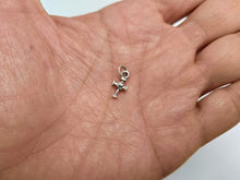 Load image into Gallery viewer, 925 Sterling Silver Tiny Teutonic Rope Cross Pendant 1/2 Inch (13mm) Tall