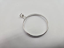 Load image into Gallery viewer, 925 Sterling Silver 1 oz Silver Eagle Coin Bezel 40.7mm 41mm Screw Top Coin Edge