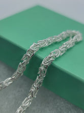 Load image into Gallery viewer, 925 Sterling Silver Turkish Chain High Quality Necklace Bracelet 4mm Size 7"~30"