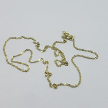 Load image into Gallery viewer, 10K Solid Yellow Gold Singapore Chain Necklace for Women Girl 1 mm 16"~24"