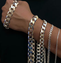 Load image into Gallery viewer, .925 Sterling Silver Cuban Curb Link Chain Necklace 1mm~13mm Men Women 16"~40"