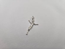 Load image into Gallery viewer, 925 Sterling Silver Body of Christ Crucifix Cross Pendant 3/4 Inch (19mm) Tall