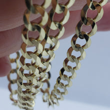 Load image into Gallery viewer, 10K Yellow Gold Solid Cuban Link Chain Curb Necklace Bracelet 6mm Width 7"~30"