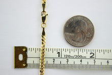 Load image into Gallery viewer, 14K Authentic Solid Yellow Gold Miami Cuban Link Chain Necklace Men 3mm / 18~30"