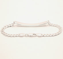 Load image into Gallery viewer, 925 Sterling Silver Personalized Custom Engraved Curb Link ID Bracelet 5mm Wide