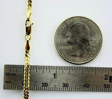 Load image into Gallery viewer, 10K Solid Yellow Gold Miami Cuban Link Chain Necklace Width 2.5mm Size 18"~30"