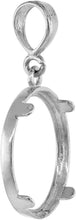 Load image into Gallery viewer, Sterling Silver Dime Bezel 18 mm Coins Prong Back Square Edge 10 Cent No Coin