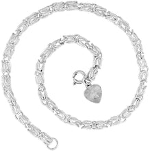 Load image into Gallery viewer, 925 Sterling Silver Turkish Chain High Quality Necklace Bracelet 4mm Size 7"~30"