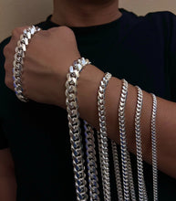 Load image into Gallery viewer, 925 Sterling Sliver Miami Cuban Chain Necklace Bracelet 2mm~8.3mm Size 7"~30"