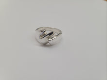 Load image into Gallery viewer, Sterling Silver Freeform Ring Flawless Polished Finish 1/2 inch Wide Size 6~10