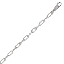 Load image into Gallery viewer, 14K Solid Yellow White Rose Gold Paperclip Chain 3mm 3.5mm 4.5m Size 16" - 24"