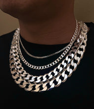 Load image into Gallery viewer, .925 Sterling Silver Cuban Curb Link Chain Necklace 1mm~9mm Men Women 16"~40"