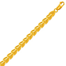 Load image into Gallery viewer, 14K Yellow Gold Faceted Diamond Cut Bracelet 7 mm 7" Chain Crafted to shimmer