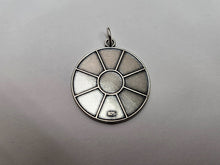 Load image into Gallery viewer, 925 Sterling Silver New Orleans Manhole Cover Pendant 1 (25mm) Inch Tall