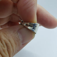 Load image into Gallery viewer, Sterling Silver Quarter Dollar Bezel 24 mm Coins Prong Back Flower Edge Amethyst