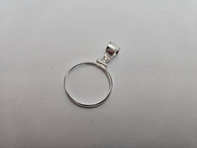 Load image into Gallery viewer, 925 Sterling Silver 1 Cent Penny Coin Bezel Frame 19mm Screw Top Coin Edge