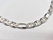 Load image into Gallery viewer, 925 Sterling Silver Beveled Edge Figarucci Link Chain Necklace 8mm 7" to 30"