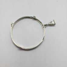 Load image into Gallery viewer, Solid Sterling Silver Mexican Cien Pesos Bezel 39 mm Coins Prong Back Round Edge