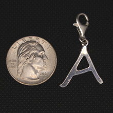 Load image into Gallery viewer, 925 Sterling Silver 26-Alphabet Easygoing Handwriting Initial Pendant with Clasp