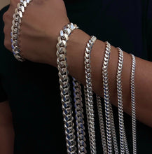 Load image into Gallery viewer, .925 Sterling Silver Cuban Curb Link Chain Necklace 1mm~13mm Men Women 16"~40"