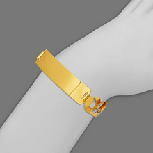 Load image into Gallery viewer, 14K White Pave Gold Curb Light ID Bracelet 11mm/11mm 8" Engraving Available
