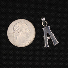 Load image into Gallery viewer, 925 Sterling Silver 26-Alphabet Upper Case Wavy Western Tuscan Initial Pendant