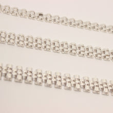 Load image into Gallery viewer, 925 Sterling Silver Linked Jubilee-Style Bracelet Lobster Clasp 3 Sizes 7" 8"