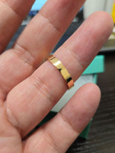 Load image into Gallery viewer, 14K Gold 3mm Men Women Flat Wedding Band Ring Yellow or White Gold Sizes 5~10