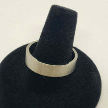 Load image into Gallery viewer, Titanium Wedding Band Ring Beveled Edges Brushed Finish Flat 6mm size 6.5 to 14