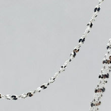 Load image into Gallery viewer, 925 Sterling Silver Diamond Cut Twisted Serpentine Chain Bracelet Necklace 1.5mm