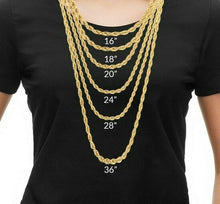 Load image into Gallery viewer, 925 Sterling Silver High Quality Paperclip Chain Necklace Bracelet 4mm 7"~30"