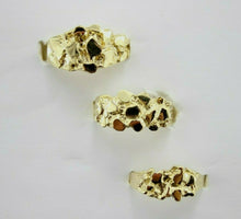 Load image into Gallery viewer, 10k Real Solid Yellow Gold Men Nugget Ring Small Medium Large All Sizes 6-13