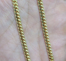 Load image into Gallery viewer, 10K SOLID Yellow Gold Miami Cuban Link Chain Necklace Men Width 5mm Size 22"-30"
