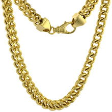 Load image into Gallery viewer, Authentic 10K Hollow Yellow Gold Franco Necklace Chain 6.8mm