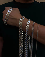 Load image into Gallery viewer, .925 Sterling Silver Cuban Link Chain Necklace 1.5mm ~ 13mm Men Women 16" ~ 40"